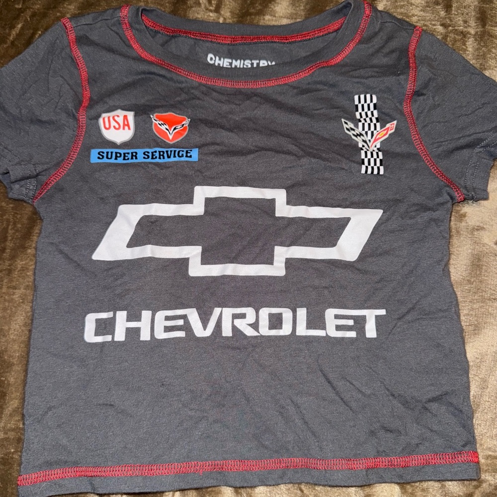 Chemistry Kids Gray Chevrolet Logo T-Shirt